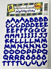 New Vintage Lot of 6 Packs Provo Craft Alphabitties Letters Scrapbook Stickers