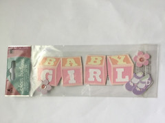 RARE Jolees BABY GIRL Title Blocks Toys Shoes New Arrival Scrapbook Stickers