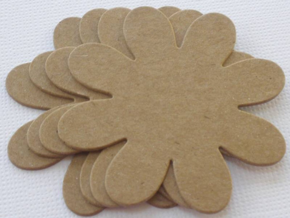 {6} *MEDIUM DAISIES* Daisy Flower Bare Chipboard Die Cuts – 2 1/4″ inch