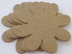 {6} *MEDIUM DAISIES* Daisy Flower Bare Chipboard Die Cuts – 2 1/4″ inch
