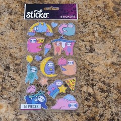 Sticko Scrapbooking Stickers Theme Packs, Mixed Themes Assorted, Multicolor