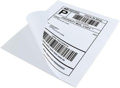 Versatile 8.5×11 Full Sheet Matte Sticker Paper – 100 Labels for Crafting
