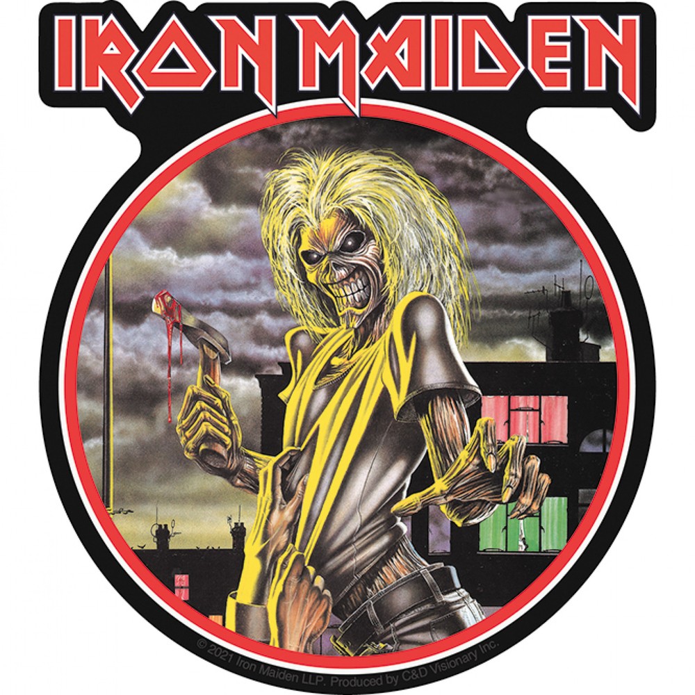 Iron Maiden Eddie 4″x4.5″ Sticker Multi-Color