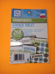 Deja Views Sticker Tablet Grandparents 268 Adhesive Pieces Scrapbook Stickers