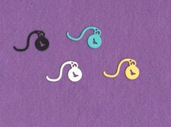 POCKET WATCH small CLOCK die cuts scrapbook cards