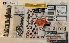 Marching Band Pep Rally Jolee’s EZ Laser Music Notes Scrapbook Embellishments