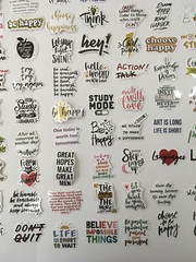 98 Pcs Inspirational Words Stickers Motivational Inspiring Sticker Kids Girls