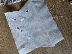 Fabric White Neutral Lace Trim Doily Slow Stitch Junk Journal 20pcs Hand cut
