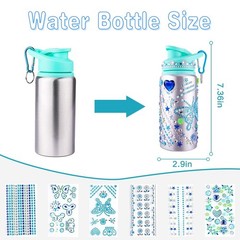 Christmas Stocking Stuffers for Kids, Decorate Your Own Water Bottle with Sti…