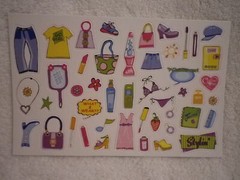 Lot of 26 Sheets Miscellaneous scrapbook Stickers embellishments scissors READ