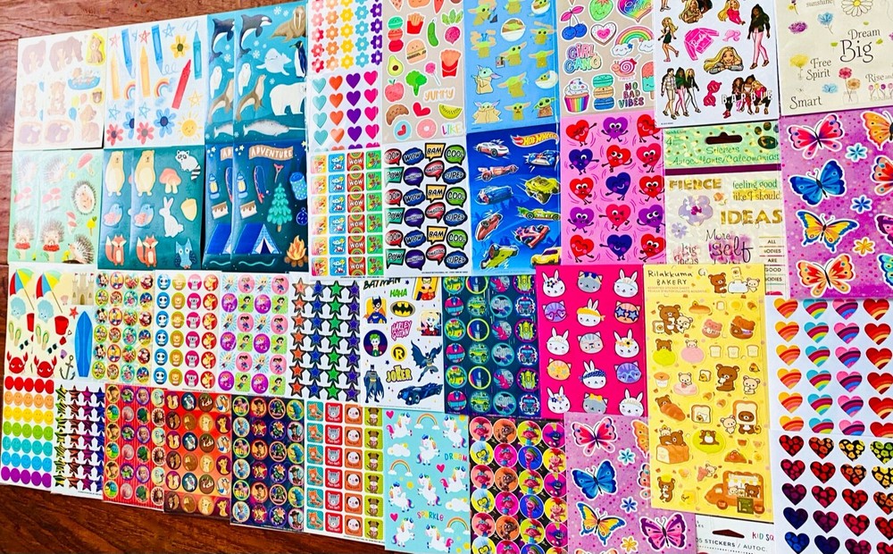 WHOLESALE! Sticker Lot Set Planner Craft Scrapbook Variety Of Themes | 1079+ Pcs