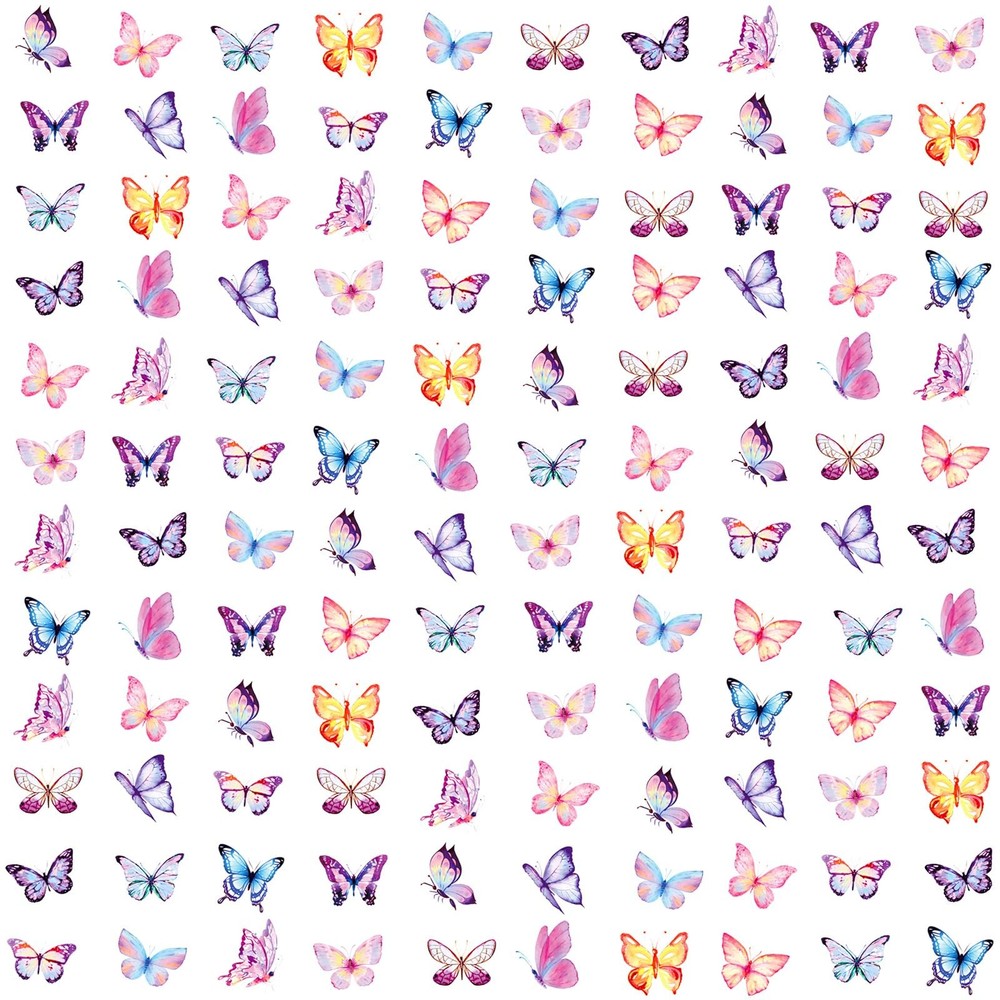 3000 Pcs Small Butterfly Stickers for Kids Pink and Purple Mini Tiny Watercol…