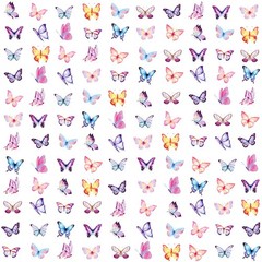3000 Pcs Small Butterfly Stickers for Kids Pink and Purple Mini Tiny Watercol…