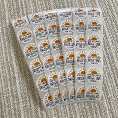 36 Thank You 1 inch Stickers, Hope This Package Brightens Your Day