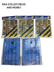 3 Packs Of 53 Gold Tone adhesive Wording & 2 packs of Inspirational Magnets ￼