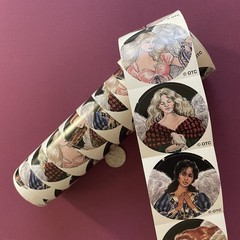 Vtg OTC Oriental Trading Company Sticker Roll- Christmas Angels Heavenly