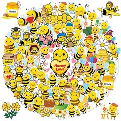 200Pcs Bee Stickers – Cute Water Bottle Stickers Waterproof Vinyl Bee Sticker…