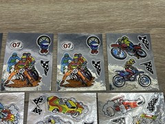Vintage 1980’s Metallic Foil Vending Sticker Lot BMX Bikes Cars Motorcycle
