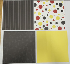 Lot of 13 Scrapbooking 12 X 12 Paper, Stickers, Die Cuts, Mixed Theme Pre-owned