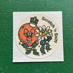 3M Murple Character Single Citrus Orange vintage 80s scratch & sniff sticker