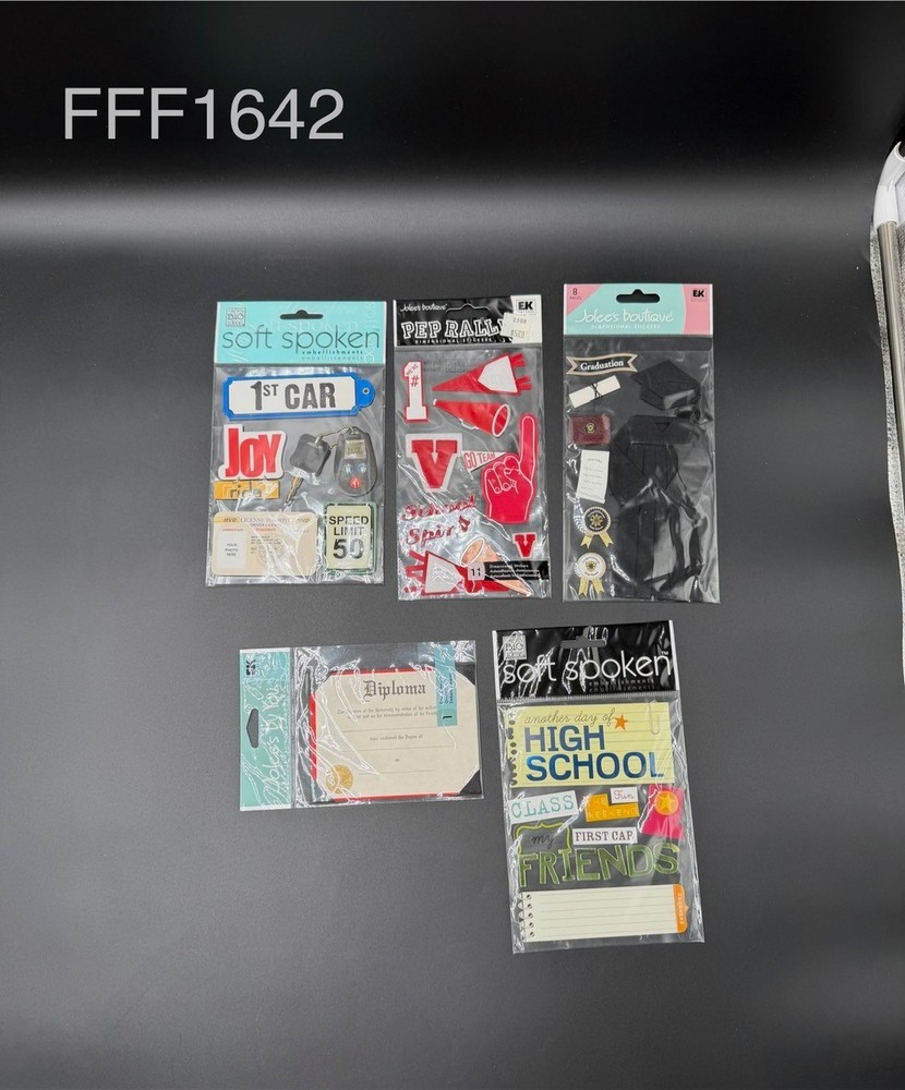High School Scrap Book Sticker Lot of 5pcs