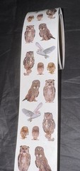 Mrs. Grossman’s Sticker Roll Strips Owls Owl 35 Sheets