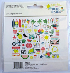 Simple Stories Sunshine Blue Skies Collector Kit 12×12 Scrapbook Bundle