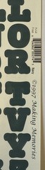 NAVY 3/4” ALPHABET Stickers(2 sheet)Making Memories•Letters •Number•Word•Journal