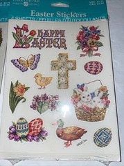 Forget Me Not American Greetings Easter Stickers Eggs Bunny Chicks Vintage
