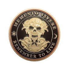 Memento Mori Challenge Coin Memento Vivere Coin Skull Challenge Coin