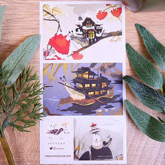 Fantasy Snail Adventure Stickers – Tiny Travels Sticker Sheet – Scrapbooks