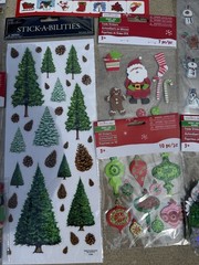 Creatology Christmas Holiday 3D Foam Stickers Multicolor Lot