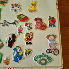 Vintage 1980s Sticker Album Book Puffy Scratch N Sniff Cabbage Patch Rainbow