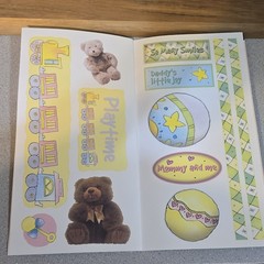 Vintage 90s Baby Girl Scrapbooking Embellishments Sticker Sheets Titles Borders