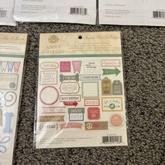 Anna Griffin Best In Show Collection 3D Stickers Embellishments & 24 12×12 Paper