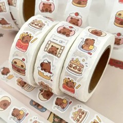 500 Pack Cute Capybara Stickers PVC Cartoon Decorative Sealing Stickers – NEW