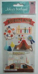 SCIENCE FAIR~ Jolee’s Boutique Dimensional Stickers; SCHOOL project display data