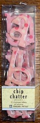 Pressed Petals Chip Chatter Gellies Fuchsia Dot Chipboard Alphabet Alpha Letters