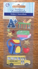 Sandylion Essentials Backpacks School Apple A+ Grades Students Scrapbook Sticker