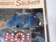 Vintage Hallmark Razzle Dazzle Holiday Christmas Foil Stickers