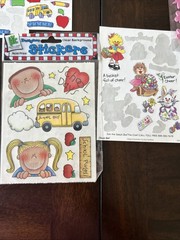 Vintage Stickers Lot Full & Partial Sheets Suzy’s Zoo School Country Foamies