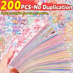 20_200PCS Cute Stickers for Kids Scrapbook Diary DIY Kawaii Cartoon Stationery