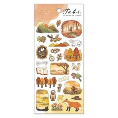 Mind Wave Sticker Sheet Set of 3 – Nature Countryside Green, White & Brown
