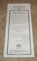 Colorbok Sticker Sheet ~ Beatrix Potter/Peter Rabbit…..Hopping Peter Borders