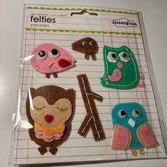 Sassafras (5) Dbl Side Paper, 1 Alpha, 1 Felties, 1 Chipboard Sticker Shapes