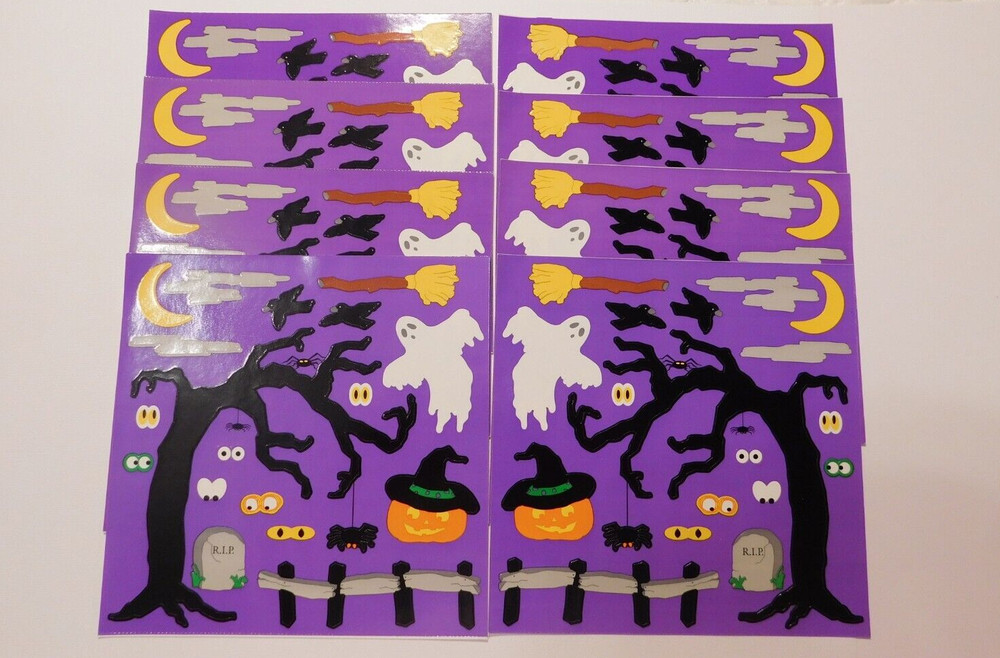 Mrs. Grossman’s Stickers Lot of 12 Sheets ~Halloween Lot~ 6×6 HTF –READ