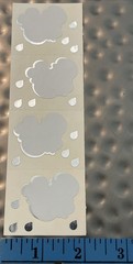 CLOUD FOIL Sticker Mrs.Grossman’s •Raindrop•Weather•Sky•Rain•Metallic 1 Sheet