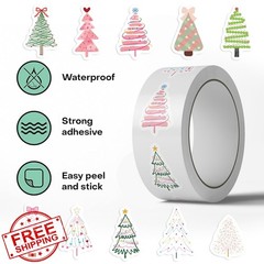 Nyxxoery 500PCS Christmas Tree Stickers