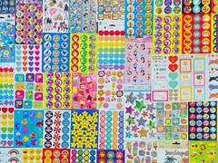 399 Sticker SCRATCH N SNIFF STINKY STICKERS SCENTED FUN CUTE EASTER THEMES