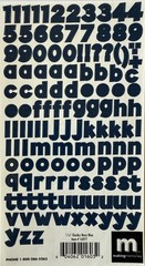 NAVY BLUE 7/16” CHUNKY ALPHABET Stickers(2sheet)Making Memories•Letters •Number